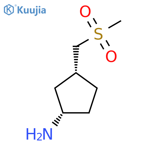 (1S,3R)-3-(methanesulfonylmethyl)cyclopentan-1-amine structure