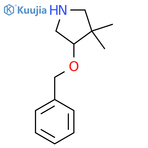 4-(Benzyloxy)-3,3-dimethylpyrrolidine structure