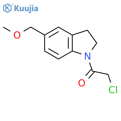 2-Chloro-1-(5-(methoxymethyl)indolin-1-yl)ethan-1-one structure