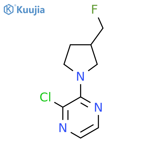 2-Chloro-3-(3-(fluoromethyl)pyrrolidin-1-yl)pyrazine structure