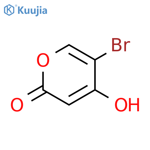 5-bromo-4-hydroxy-2H-pyran-2-one structure