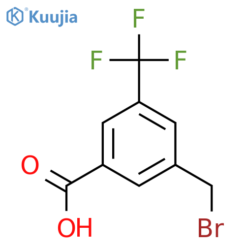3-(Bromomethyl)-5-(trifluoromethyl)benzoic acid structure