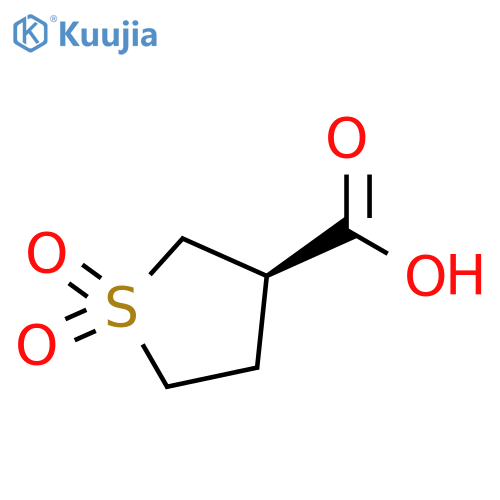 (3R)-1,1-dioxo-1lambda6-thiolane-3-carboxylic acid structure