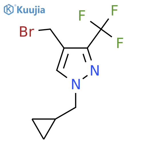 4-(Bromomethyl)-1-(cyclopropylmethyl)-3-(trifluoromethyl)-1H-pyrazole structure
