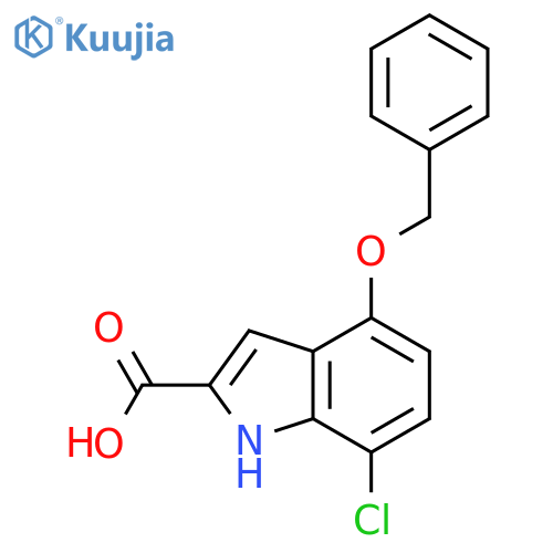 4-(benzyloxy)-7-chloro-1H-indole-2-carboxylic acid structure