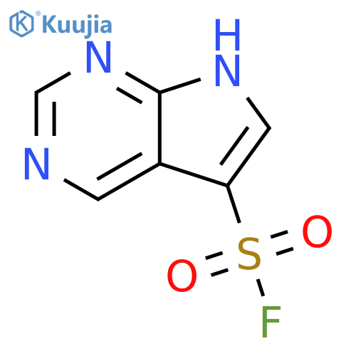 7H-Pyrrolo[2,3-d]pyrimidine-5-sulfonyl fluoride structure