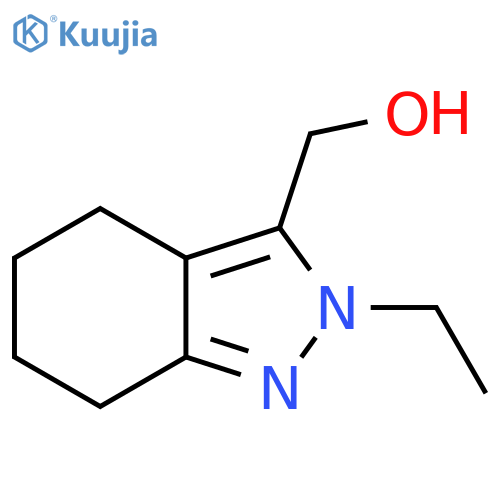 (2-ethyl-4,5,6,7-tetrahydro-2H-indazol-3-yl)methanol structure
