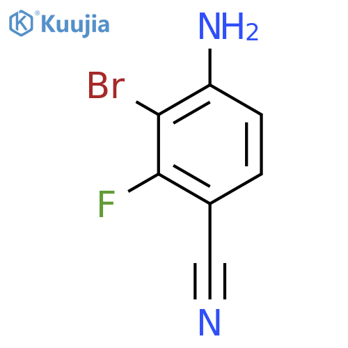 4-Amino-3-bromo-2-fluorobenzonitrile structure