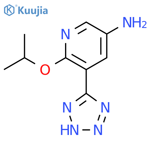 6-(propan-2-yloxy)-5-(1H-1,2,3,4-tetrazol-5-yl)pyridin-3-amine structure