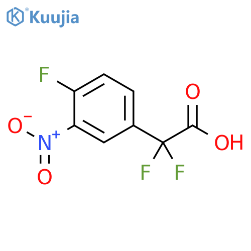 2,2-difluoro-2-(4-fluoro-3-nitrophenyl)acetic acid structure