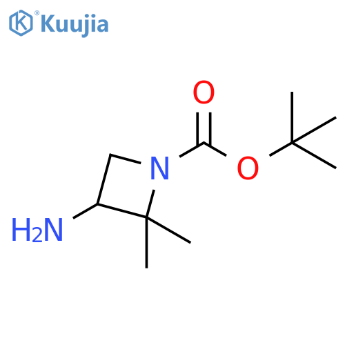 tert-butyl 3-amino-2,2-dimethylazetidine-1-carboxylate structure