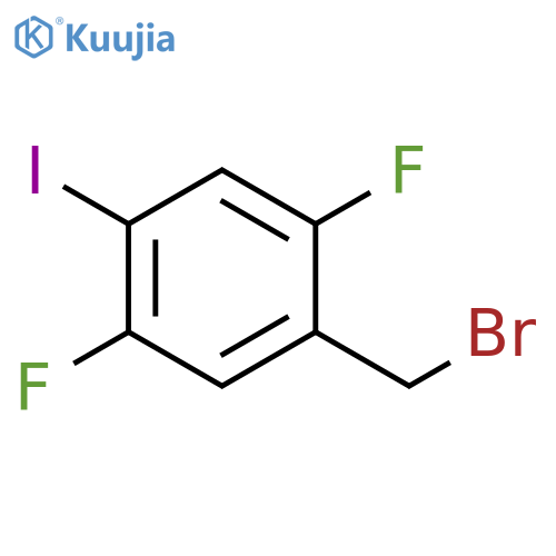 Benzene, 1-(bromomethyl)-2,5-difluoro-4-iodo- structure