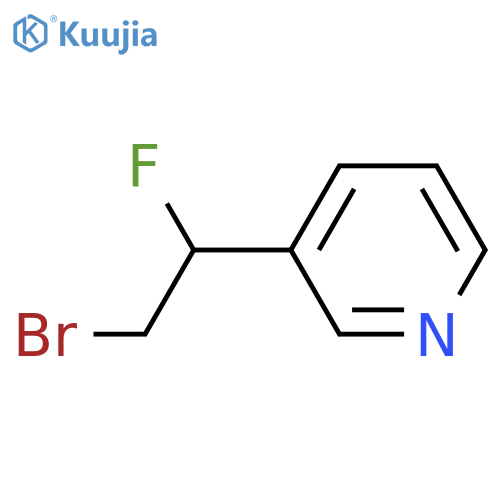 3-(2-Bromo-1-fluoroethyl)pyridine structure