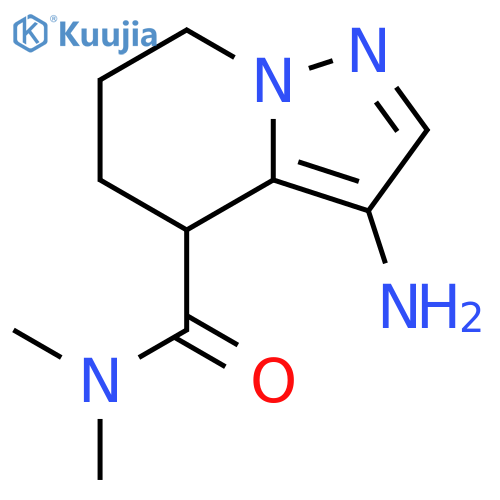 3-amino-N,N-dimethyl-4H,5H,6H,7H-pyrazolo1,5-apyridine-4-carboxamide structure