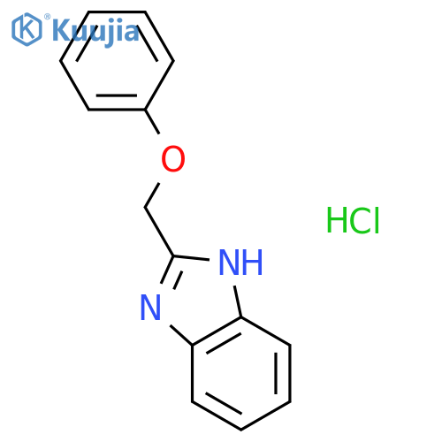 2-(phenoxymethyl)-1h-benzimidazole Hydrochloride (1:1) structure