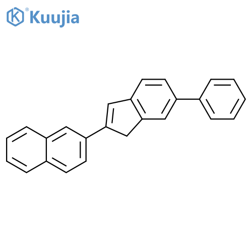 Naphthalene, 2-(6-phenyl-1H-inden-2-yl)- structure