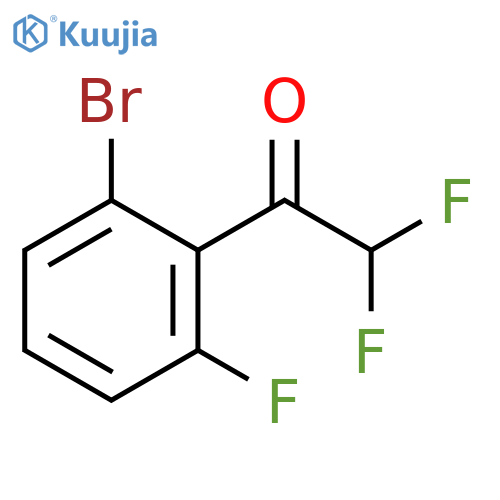 1-(2-bromo-6-fluorophenyl)-2,2-difluoroethan-1-one structure