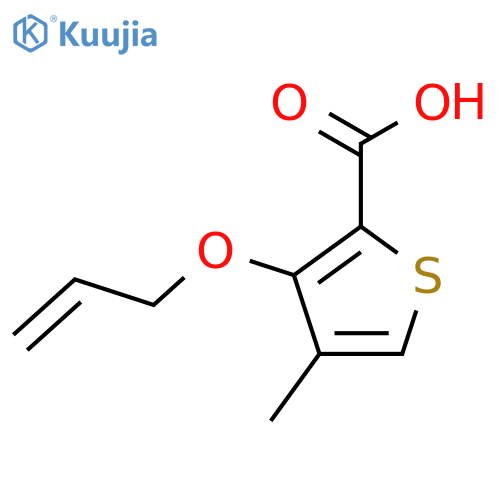 3-(Allyloxy)-4-methylthiophene-2-carboxylic acid structure