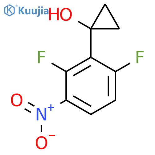 1-(2,6-difluoro-3-nitrophenyl)cyclopropan-1-ol structure