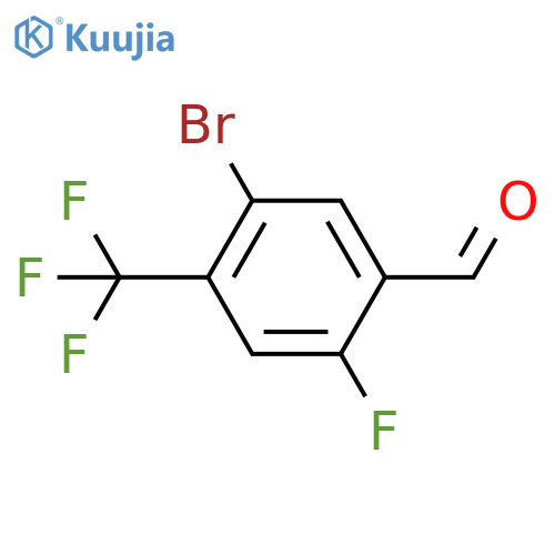 5-Bromo-2-fluoro-4-(trifluoromethyl)benzaldehyde structure