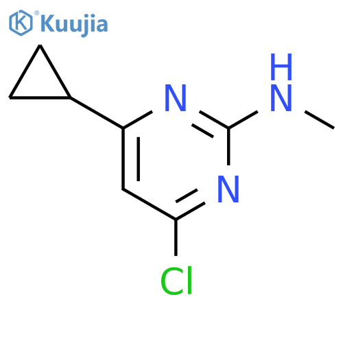 2-Pyrimidinamine, 4-chloro-6-cyclopropyl-N-methyl- structure