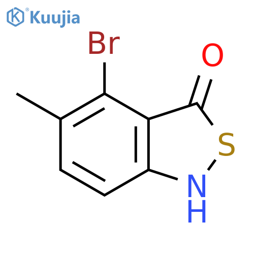 2,1-Benzisothiazol-3(1H)-one, 4-bromo-5-methyl- structure