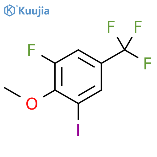 1-Fluoro-3-iodo-2-methoxy-5-(trifluoromethyl)benzene structure