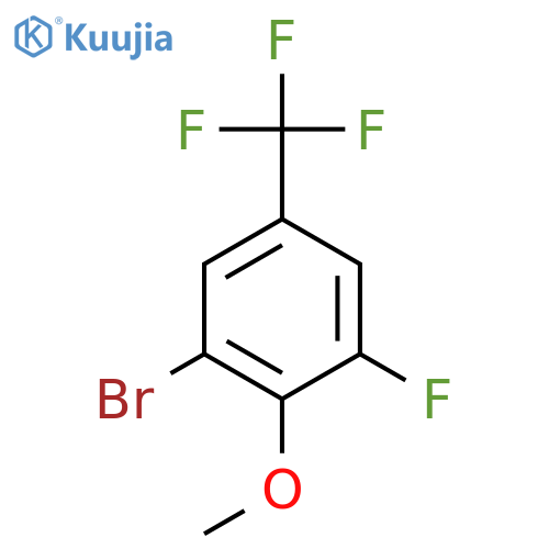 1-Bromo-3-fluoro-2-methoxy-5-(trifluoromethyl)benzene structure