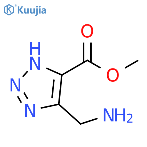 methyl 5-(aminomethyl)-1H-1,2,3-triazole-4-carboxylate structure