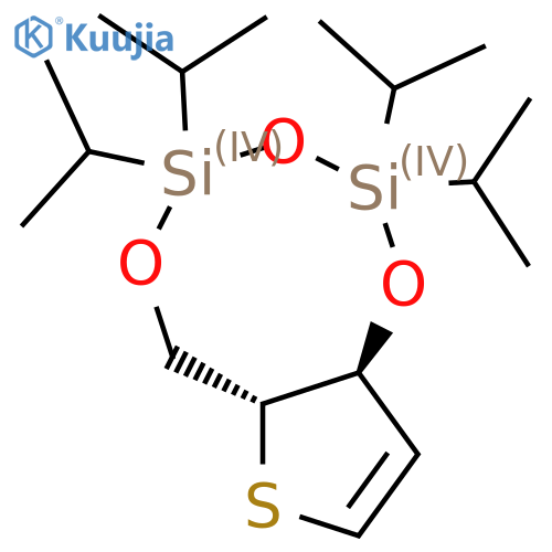 (6aR,9aS)-2,2,4,4-Tetraisopropyl-6a,9a-dihydro-6H-thieno3,2-f1,3,5,2,4trioxadisilocine structure