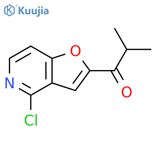 1-(4-Chlorofuro[3,2-c]pyridin-2-yl)-2-methylpropan-1-one structure
