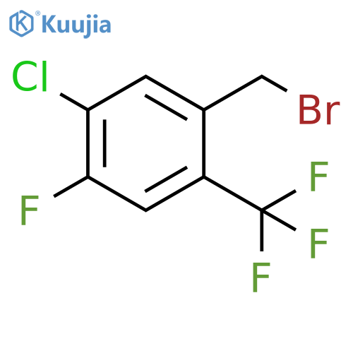 5-Chloro-4-fluoro-2-(trifluoromethyl)benzyl bromide structure
