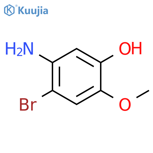 5-amino-4-bromo-2-methoxyphenol structure