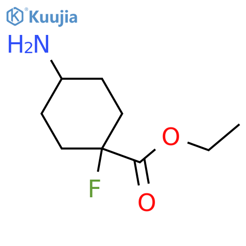 ethyl 4-amino-1-fluoro-cyclohexanecarboxylate structure