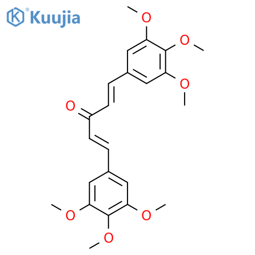 1,4-Pentadien-3-one, 1,5-bis(3,4,5-trimethoxyphenyl)-, (1E,4E)- structure