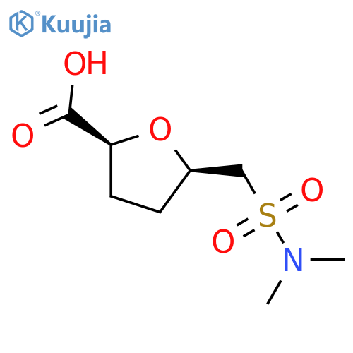 (2S,5R)-5-(dimethylsulfamoyl)methyloxolane-2-carboxylic acid structure