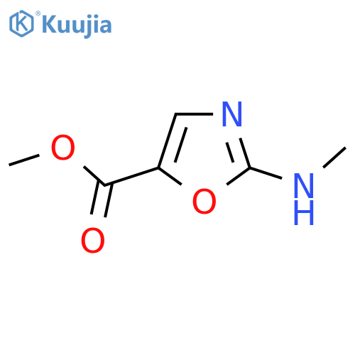 Methyl 2-(methylamino)-1,3-oxazole-5-carboxylate structure