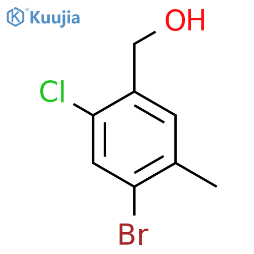 4-Bromo-2-chloro-5-methylbenzyl Alcohol structure