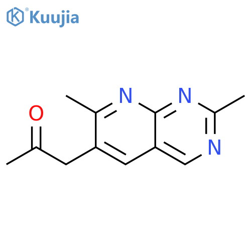 2-Propanone, 1-(2,7-dimethylpyrido[2,3-d]pyrimidin-6-yl)- structure