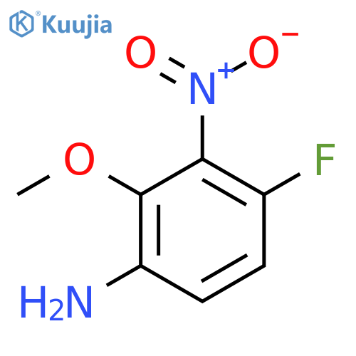 4-Fluoro-2-methoxy-3-nitro-benzenamine structure