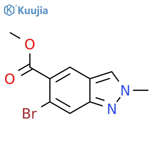 Methyl 6-bromo-2-methyl-indazole-5-carboxylate structure