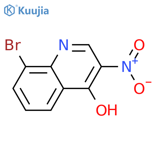 8-bromo-3-nitroquinolin-4-ol structure