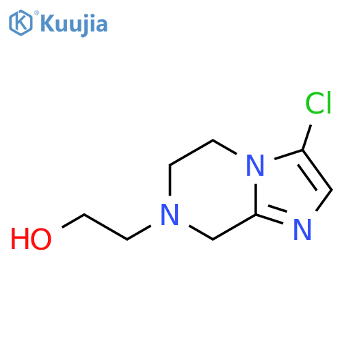 2-(3-chloro-5,6-dihydroimidazo[1,2-a]pyrazin-7(8H)-yl)ethan-1-ol structure