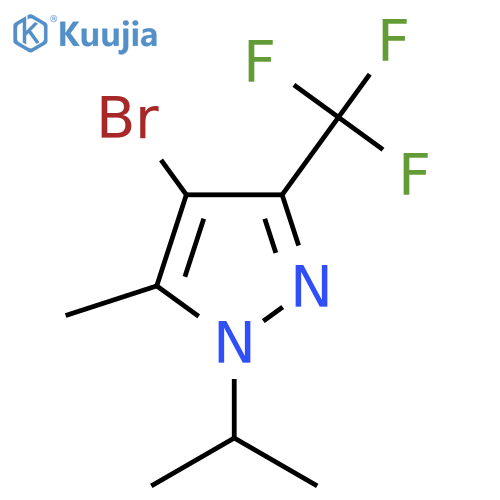 4-Bromo-1-isopropyl-5-methyl-3-(trifluoromethyl)-1H-pyrazole structure