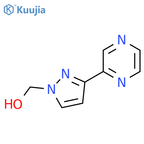 (3-(Pyrazin-2-yl)-1H-pyrazol-1-yl)methanol structure