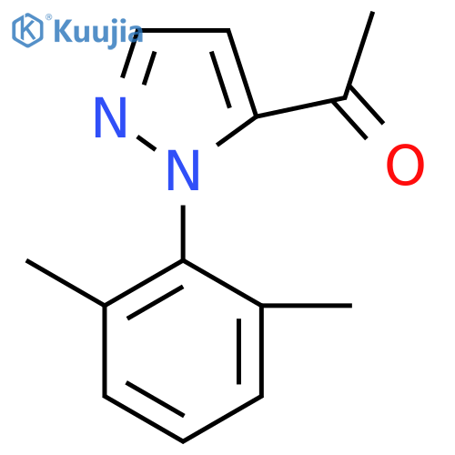 1-1-(2,6-dimethylphenyl)-1H-pyrazol-5-ylethan-1-one structure