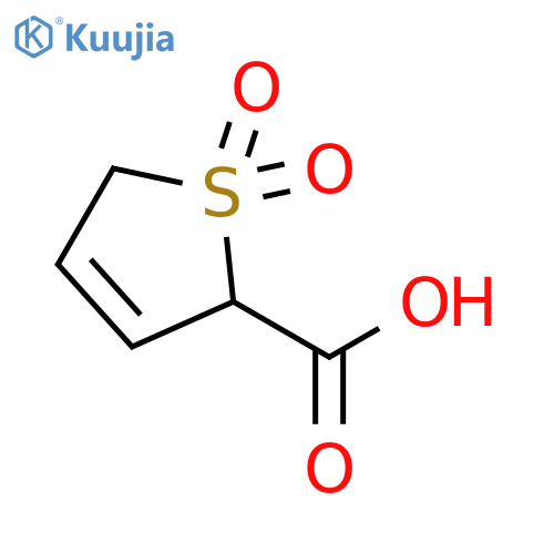 1,1-dioxo-2,5-dihydro-1lambda6-thiophene-2-carboxylic acid structure