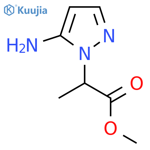 methyl 2-(5-amino-1H-pyrazol-1-yl)propanoate structure