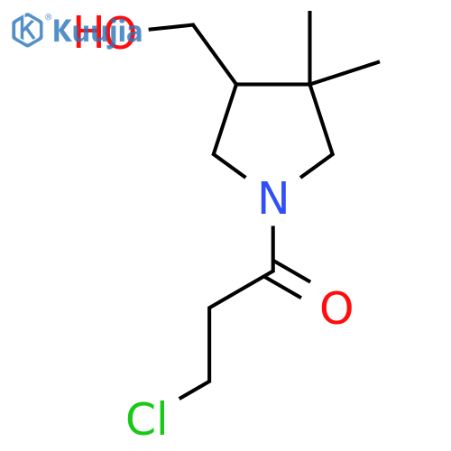 3-Chloro-1-(4-(hydroxymethyl)-3,3-dimethylpyrrolidin-1-yl)propan-1-one structure