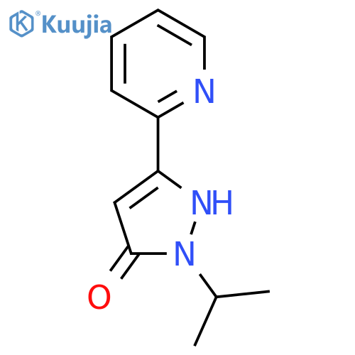 1-isopropyl-3-(pyridin-2-yl)-1H-pyrazol-5-ol structure